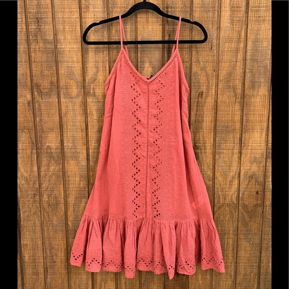 House of Harlow 1960 Dresses & Skirts - NWTS House Of Harlow 1960 Orange Rust Eyelet Embroidered Spaghetti Strap…